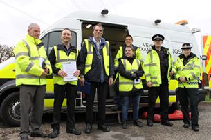 Representatives of the Stockport agencies involved in the rogue trader crackdown